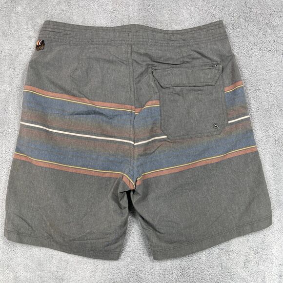 Hurley Shorts Mens 31 Gray Pendleton National Park Olympic Pockets Elastic Waist - Picture 6 of 14